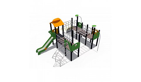 ДИО 10016 Игровой комплекс (серии Геометрия, металлический скат Н-1200)