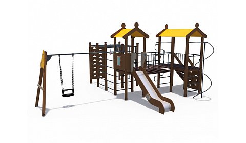 ДИО 04090 Детский игровой комплекс серии Браун Игропарк