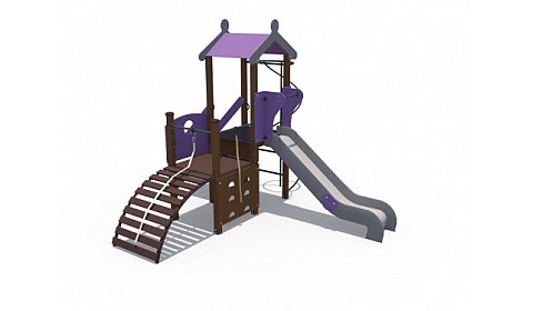 ДИО 10217 Игровой комплекс (металлический скат 1200)