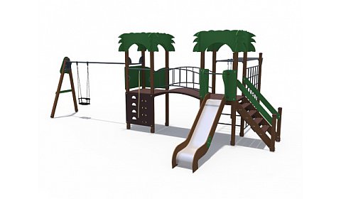 ДИО 02111 Детский игровой комплекс серии джунгли "Лимпопо" Н-1200