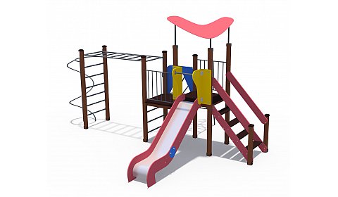 ДИО 10112 Игровой комплекс (Бумеранг с металлическим скатом Н-1200)