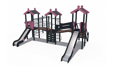 ДИО 03140 Детский игровой комплекс серии Домино Северный Мишка Н-1500 и Н-1200