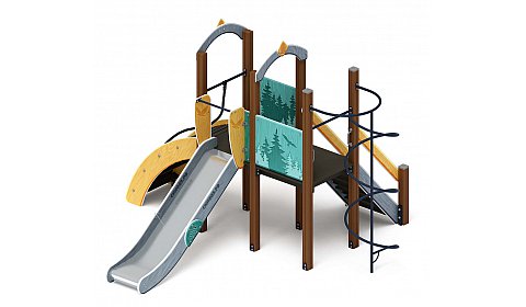 Играйте с нами (Тайга) - ДИК 2.01.1.02-03 - Игровой комплекс H=1200