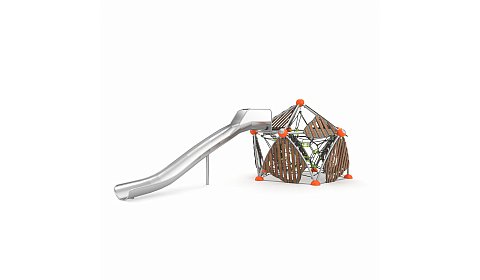 Игровой комплекс 2 (горка из нержавеющей стали Н-1500