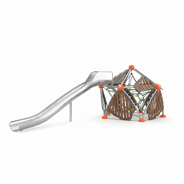 Игровой комплекс 2 (горка из нержавеющей стали Н-1500