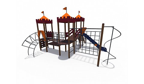 ДИО 02070 Детский игровой комплекс серии империя "Форт" Н-1200 и Н-1500