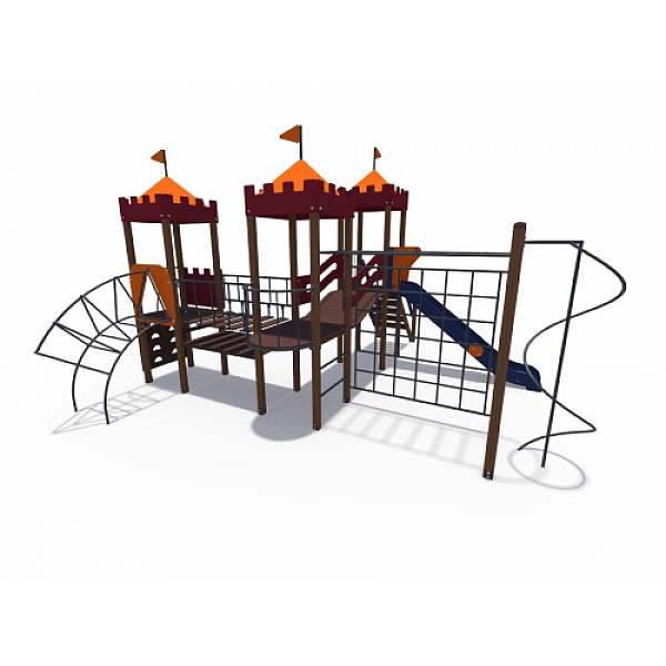 ДИО 02070 Детский игровой комплекс серии империя "Форт" Н-1200 и Н-1500