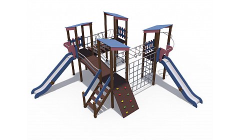 ДИО 10114 Игровой комплекс (серии Геометрия с металлическими скатами Н-1500)