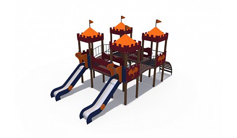 ДИО 02060 Детский игровой комплекс серии империя "Дворец" Н-1200