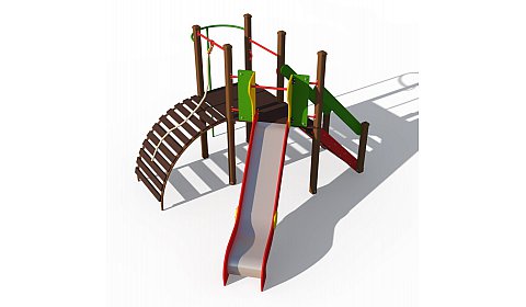 ДИО 10019 Игровой комплекс (металлическим скатом Н-1200)