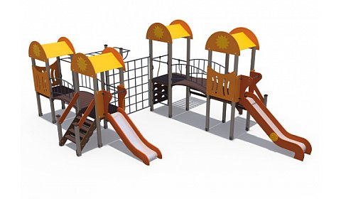 ДИО 03060 Детский игровой комплекс серии солнышко "Хоровод" Н-900 и Н-1200