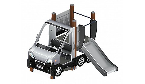 Машинка (серый) тип 1 - ДИК 1.03.1.01-02 - Игровой комплекс H=750