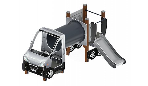 Машинка (серый) тип 3 - ДИК 1.03.1.03-02 - Игровой комплекс H=750