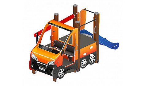 Машинка (оранжевый) тип 4 - ДИК 1.03.1.04-01 - Игровой комплекс H=750