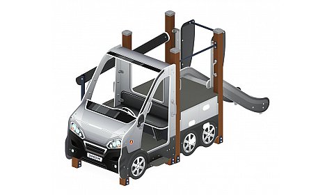 Машинка (серый) тип 4 - ДИК 1.03.1.04-02 - Игровой комплекс H=750