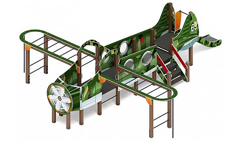 Аэроплан - ДИК 1.03.4.01-02.C (Хаки) - Игровой комплекс H=900