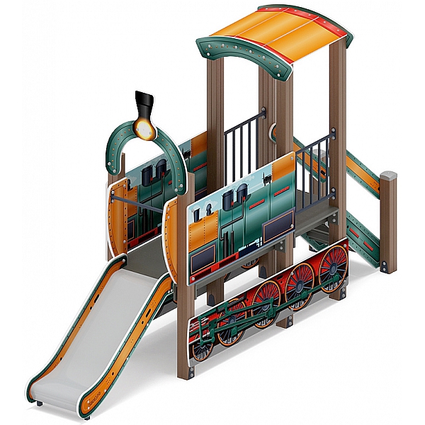 Паровозик (цветной) мини - ДИК 1.03.5.01-17 - Игровой комплекс H=750