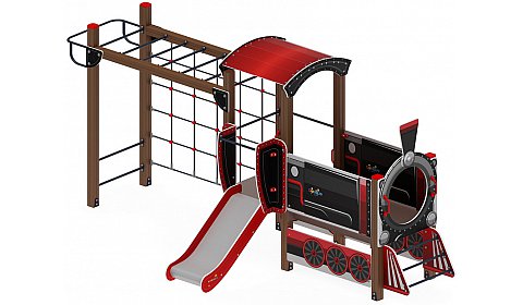 Паровозик (черный) - ДИК 1.03.5.04-02 - Игровой комплекс H=750