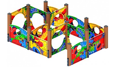 Лабиринт Кубик 3 (граффити) МФ 20.01.03-10