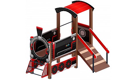 Паровозик (черный)- МФ 10.03.05-02