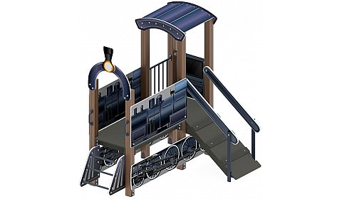 Паровозик (серо-синий) - Беседка мини - МФ 10.03.05-11