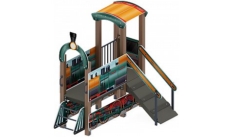 Паровозик (цветной) - Беседка мини - МФ 10.03.05-12