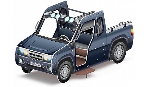 Джип пикап Металлик - МФ 10.03.10-11