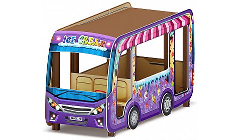 Автобус-мороженое (фиолетовый) - Беседка - МФ 10.03.14