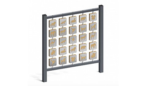 Развивающая панель "Животные" МФ-120