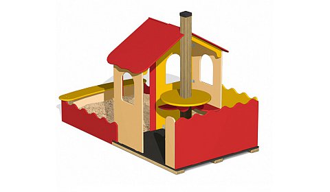 Домик "Комбо" с песочницей ПС-59.2