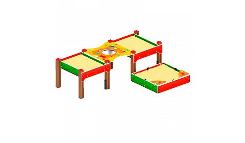 Песочница тройная комбинированная - ДОВ 50.01.06-01