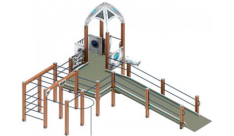 Забота Космопорт (серый) горка Н 750 ДОВ 20.14.02-02