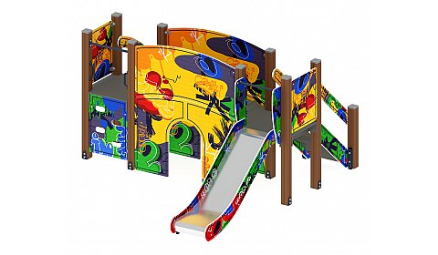 Карапуз (Граффити) - ДИК 1.001.01-03 - Игровой комплекс Н=900