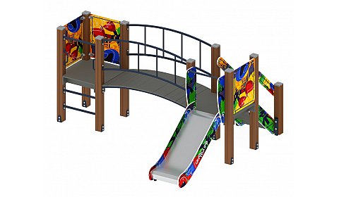 Карапуз (Граффити) - ДИК 1.001.03-03 - Игровой комплекс Н=750