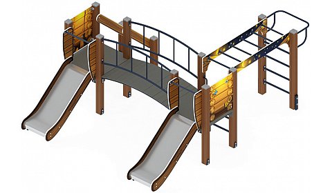 Карапуз (Эко) - ДИК 1.001.04-02 - Игровой комплекс Н=750