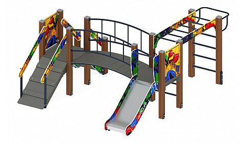 Карапуз (Граффити) - ДИК 1.001.05-03 - Игровой комплекс Н=750