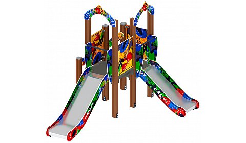 Карапуз (Граффити) - ДИК 1.001.07-03 - Игровой комплекс Н=750 Н=900