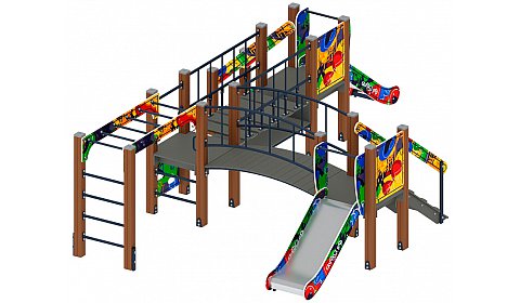 Карапуз (Граффити) - ДИК 1.001.08-03 - Игровой комплекс Н=750