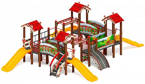 В гостях у сказки горка пластиковая Н 900 ДИК 1.05.01-28