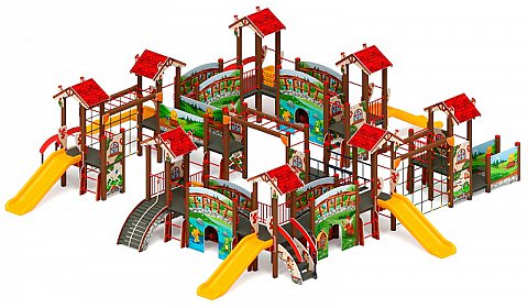 В гостях у сказки горка пластиковая Н 900 ДИК 1.05.01-31