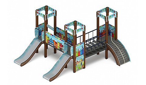 Королевство (Коты) - ДИК 1.15.03-11 - Игровой комплекс H=900