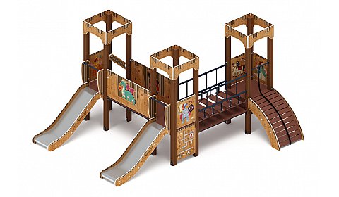 Королевство (Картонное) - ДИК 1.15.03-12 - Игровой комплекс H=900