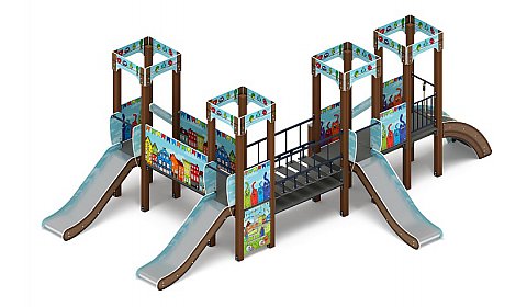 Королевство (Коты) - ДИК 1.15.04-11 - Игровой комплекс H=900