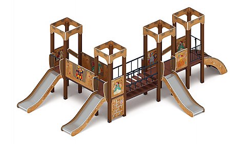 Королевство (Картонное) - ДИК 1.15.04-12 - Игровой комплекс H=900