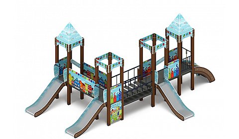 Королевство (Коты) - ДИК 1.15.04-21 - Игровой комплекс H=900