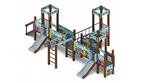 Королевство (Коты) - ДИК 1.15.05-11 - Игровой комплекс H=750