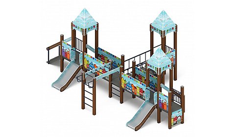 Королевство (Коты) - ДИК 1.15.05-21 - Игровой комплекс H=750