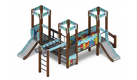 Королевство (Коты) - ДИК 1.15.08-11 - Игровой комплекс H=750