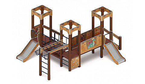 Королевство (Картонное) - ДИК 1.15.08-12 - Игровой комплекс H=750