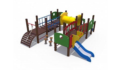 ДИО 10018 Игровой комплекс (серии литл Малыш, металлический скат Н-620)